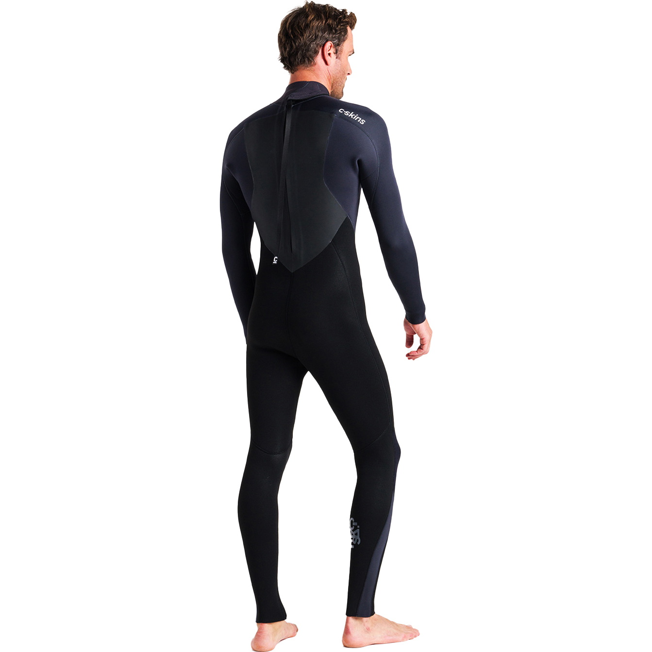 2025 C-Skins Mens Legend 4/3mm Back Zip Wetsuit C-LE43MBZ - Black / Anthracite